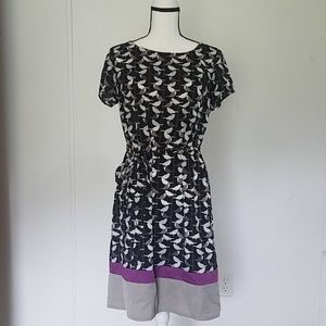Bird Print Dress